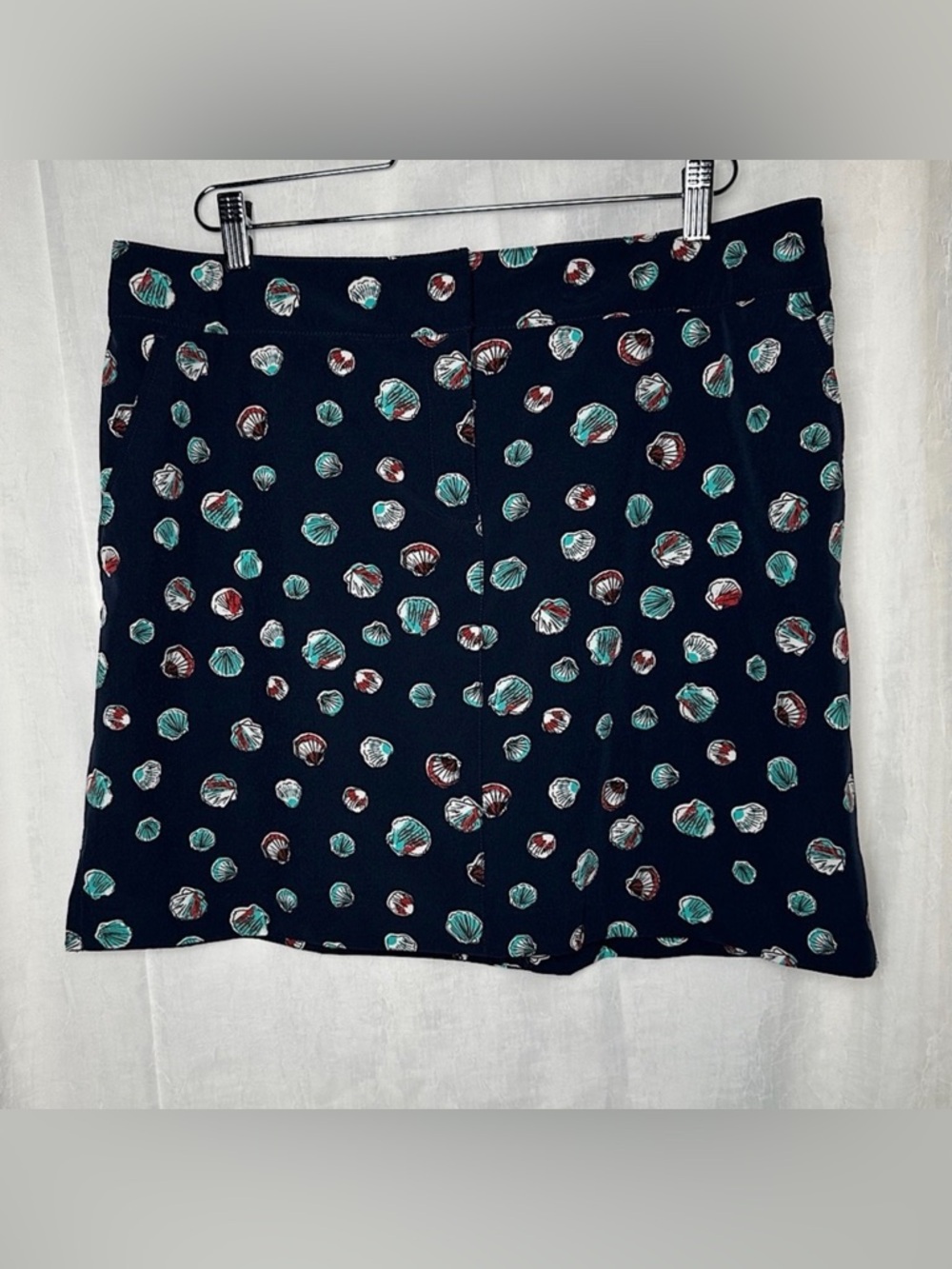 3/$20 💥 Izod Women’s Golf Skort Navy Nautical Seashell Preppy Tennis Pockets 14
